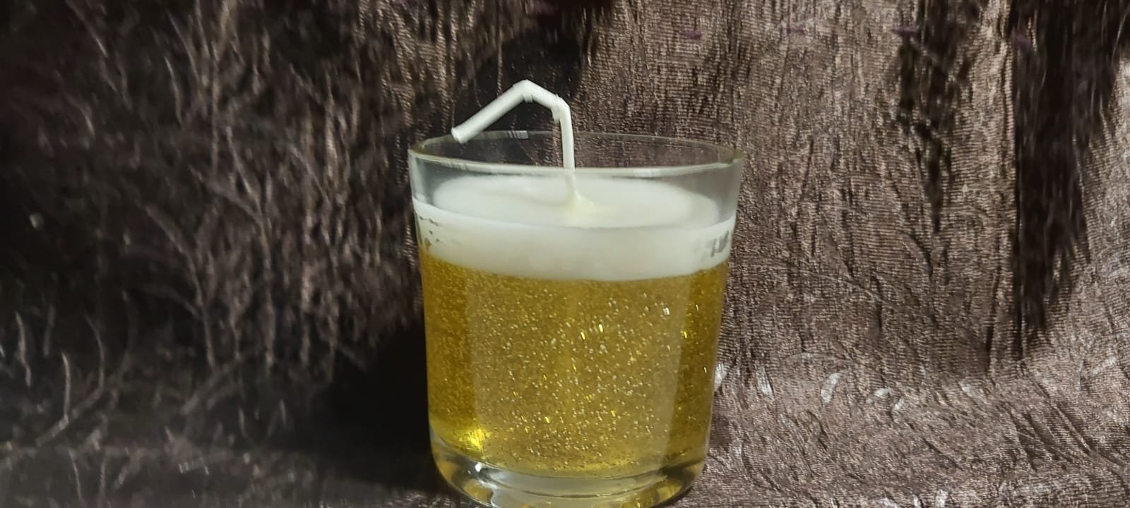 Golden Sparkle Candle